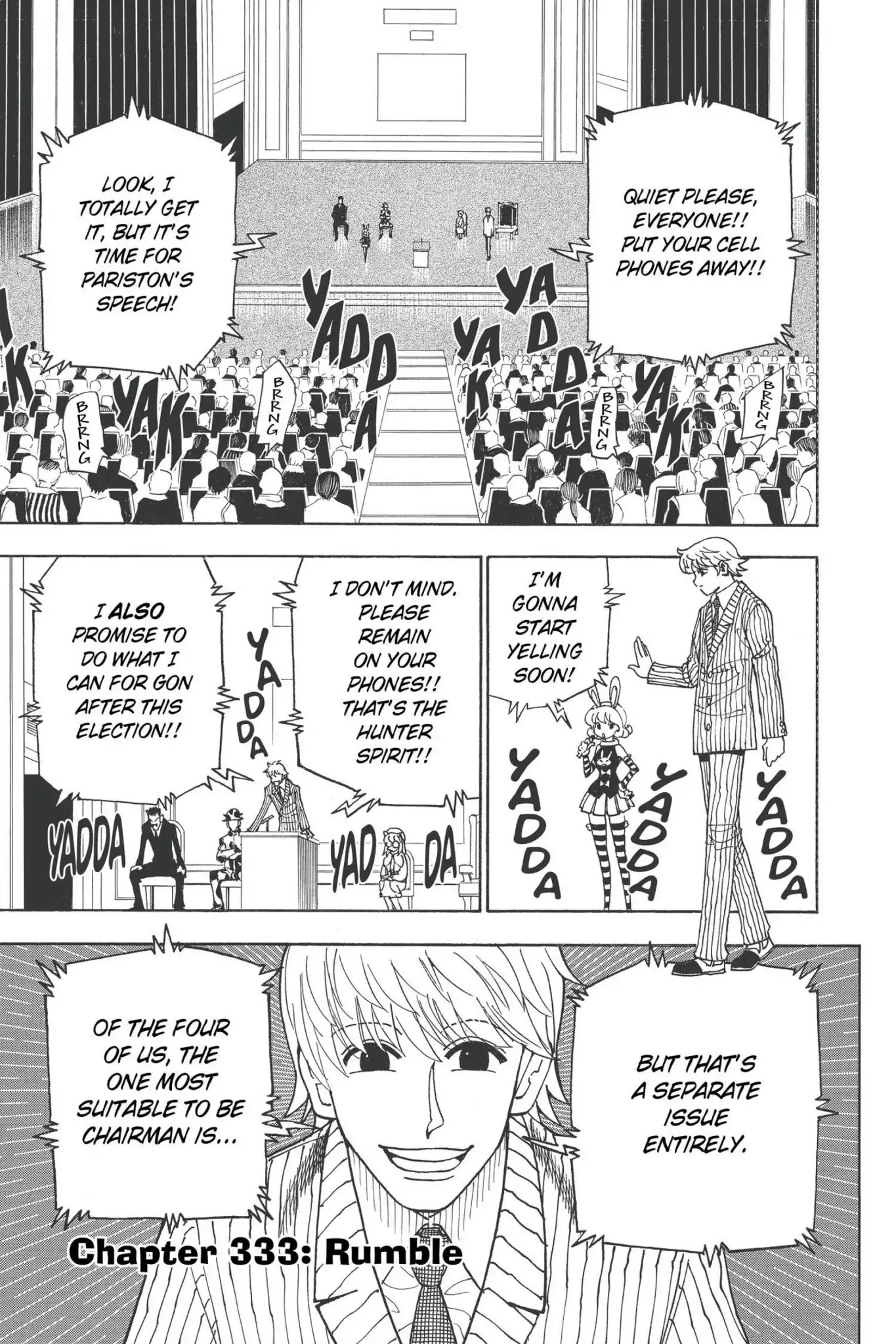 Hunter X Hunter chapter 333 page 1