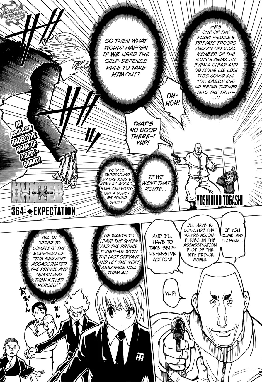 Hunter X Hunter chapter 364 page 1