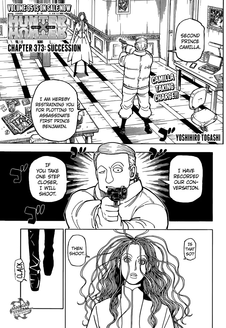 Hunter X Hunter chapter 373 page 1