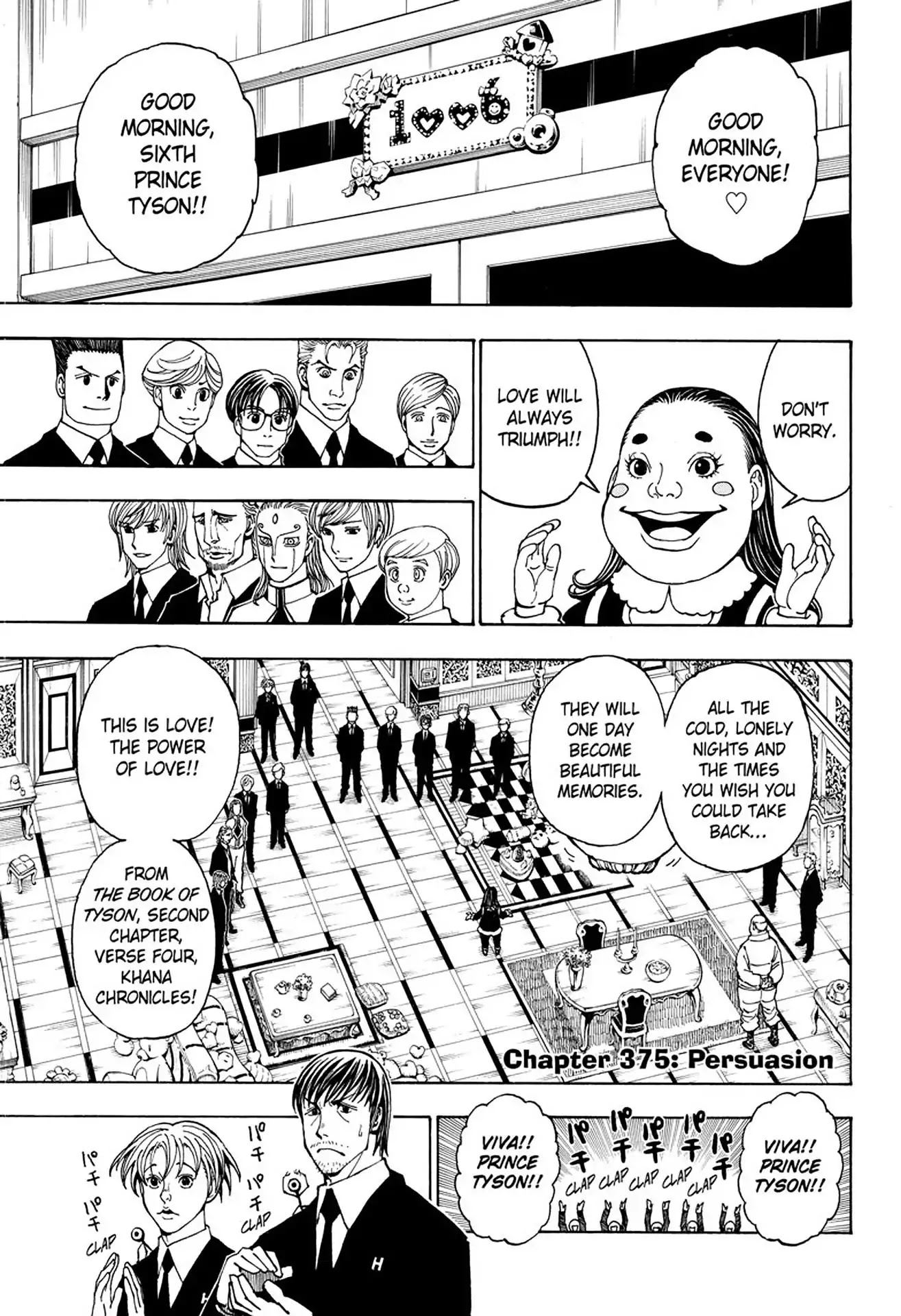 Hunter X Hunter chapter 375 page 2