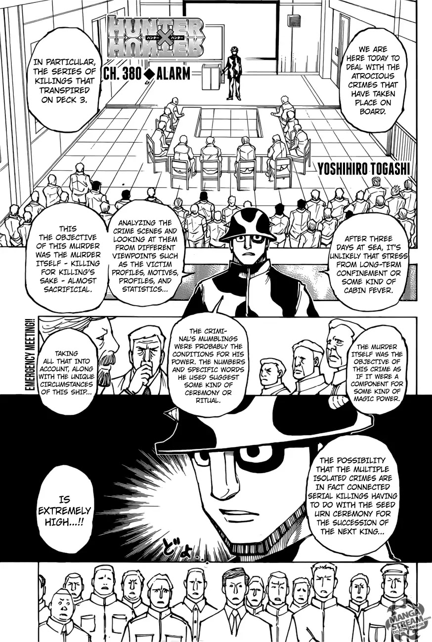 Hunter X Hunter chapter 380 page 1