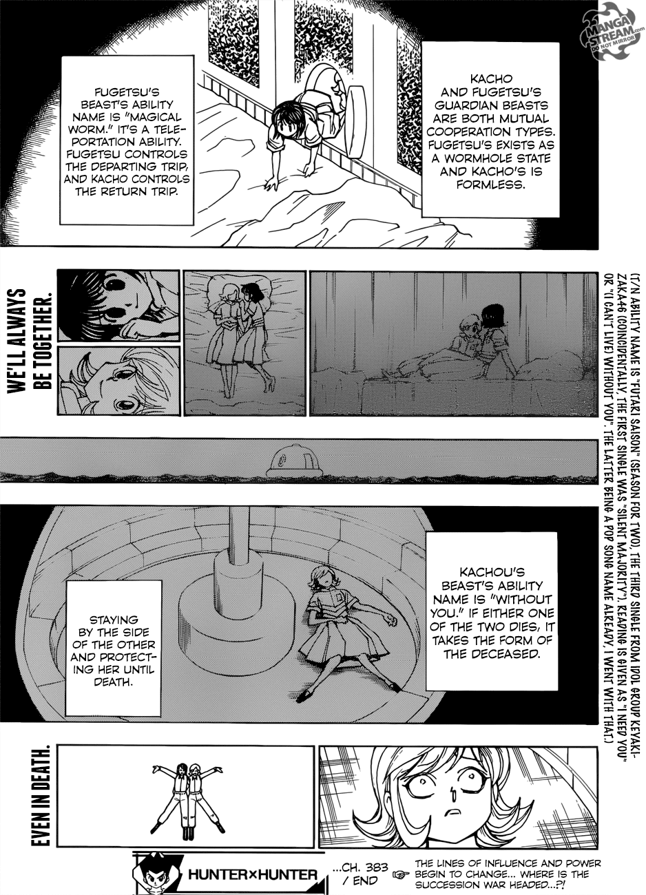 Hunter X Hunter chapter 383 page 19