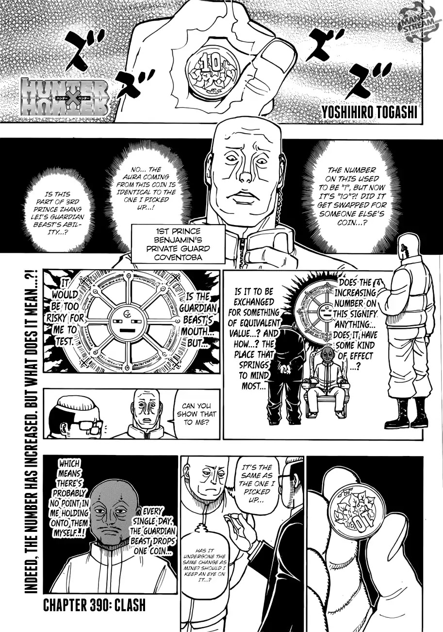 Hunter X Hunter chapter 390 page 1