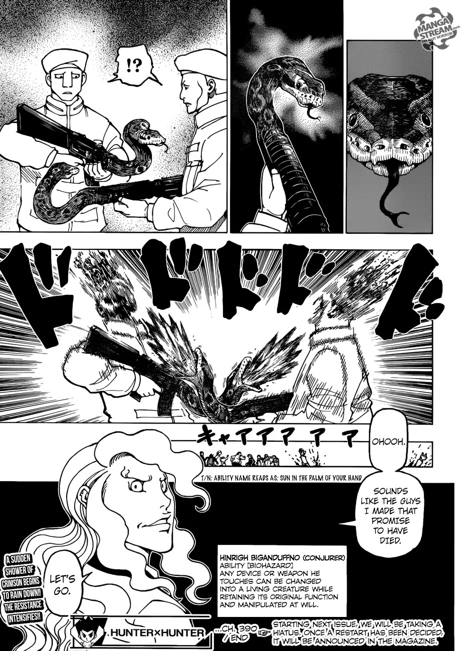 Hunter X Hunter chapter 390 page 20