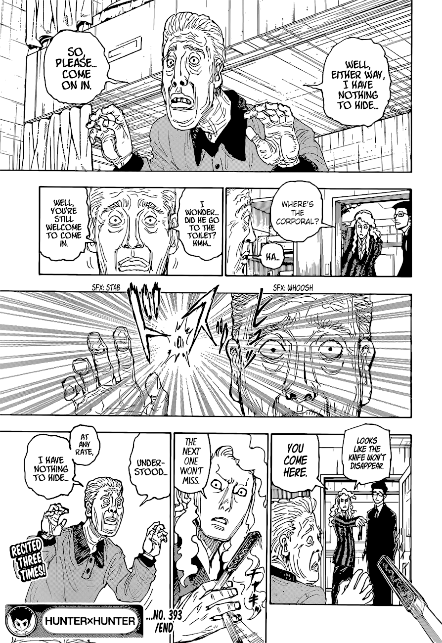Hunter X Hunter chapter 393 page 20