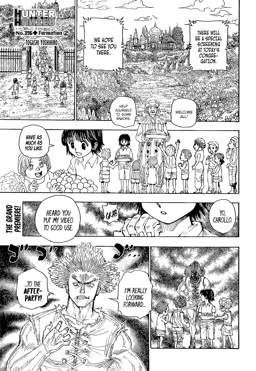 Hunter X Hunter chapter 396 page 1
