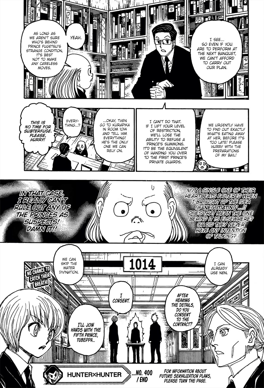 Hunter X Hunter chapter 400 page 21