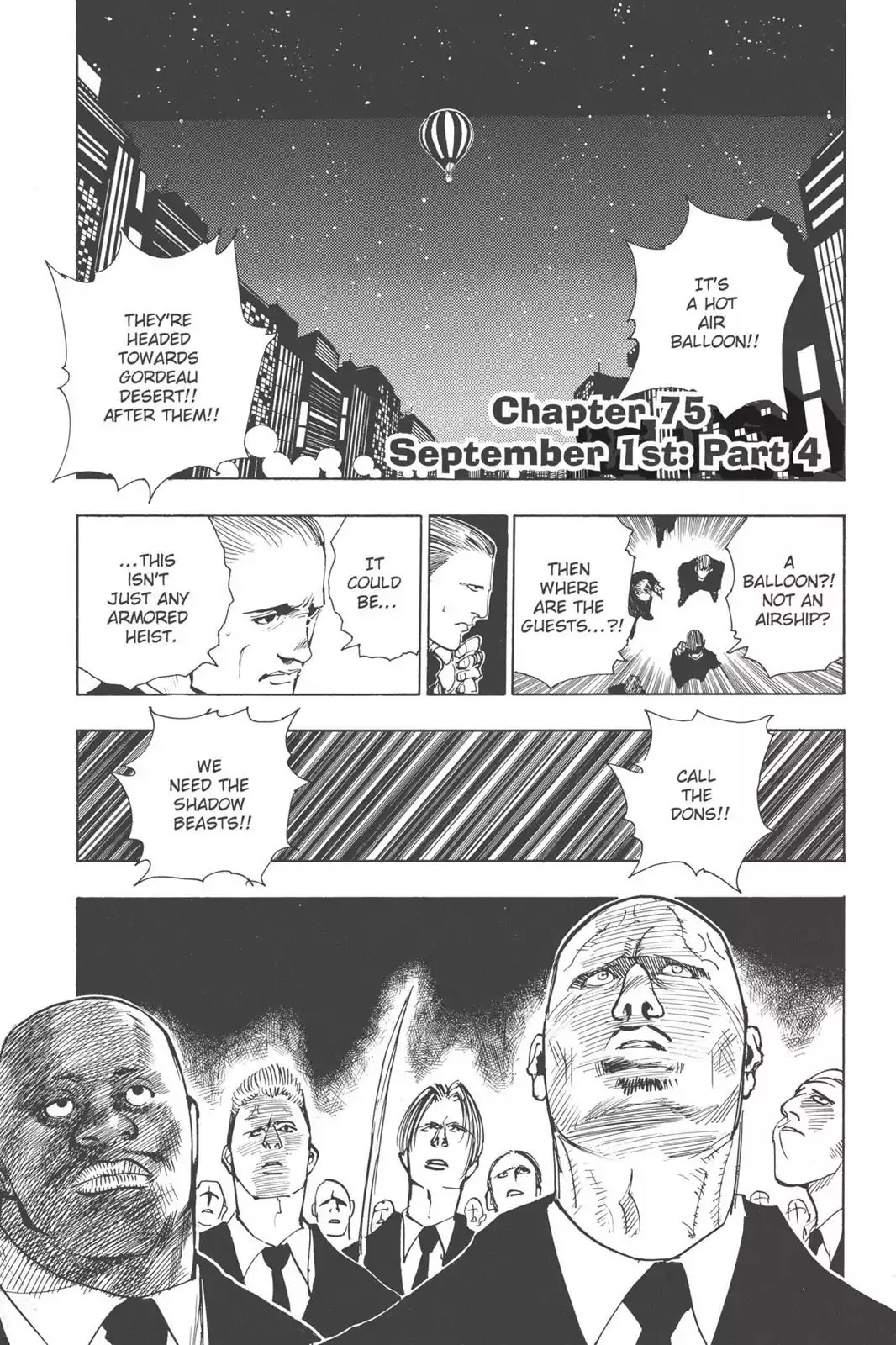 Hunter X Hunter chapter 75 page 1