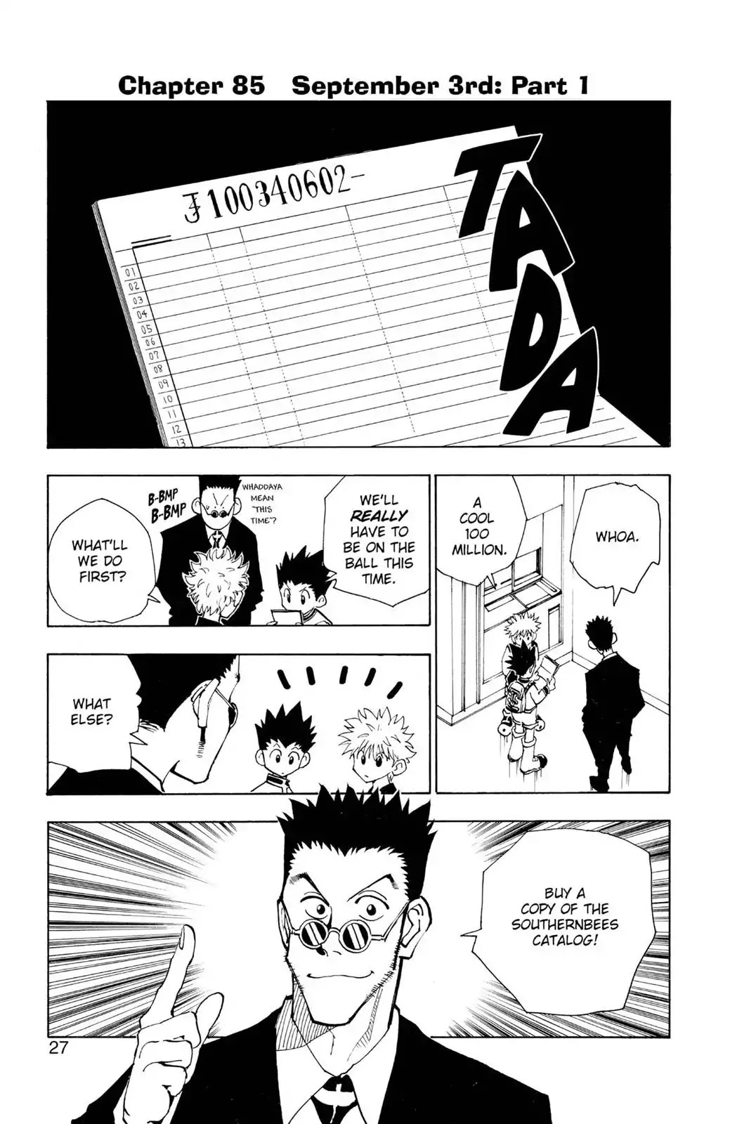 Hunter X Hunter chapter 85 page 1