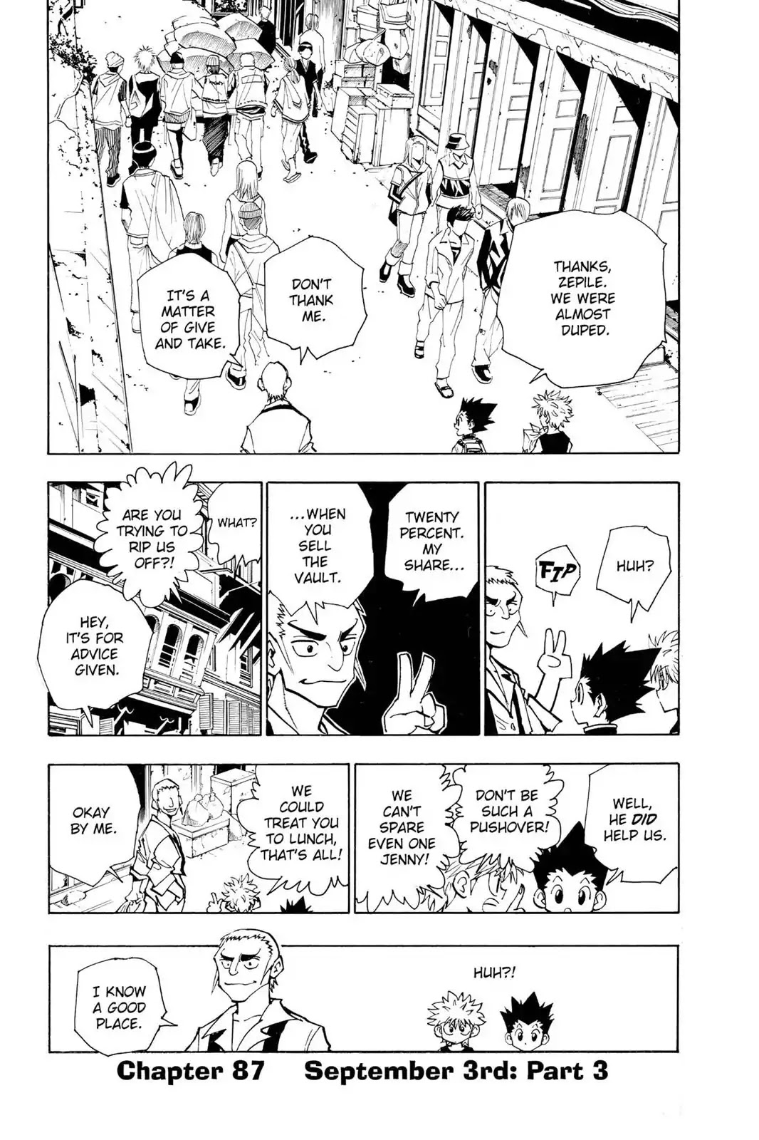 Hunter X Hunter chapter 87 page 1