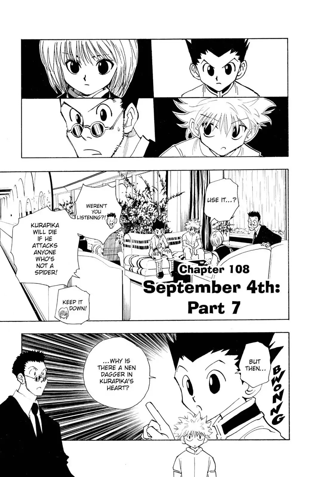 Hunter X Hunter chapter 108 page 1