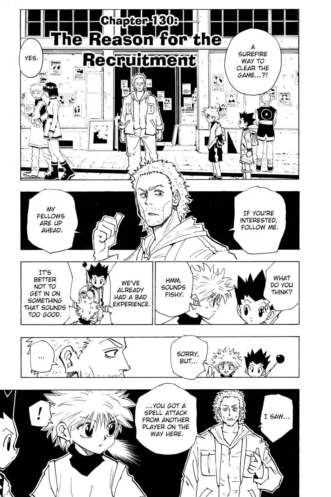 Hunter X Hunter chapter 130 page 1