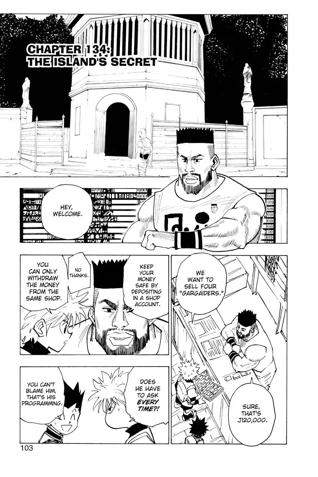 Hunter X Hunter chapter 134 page 1