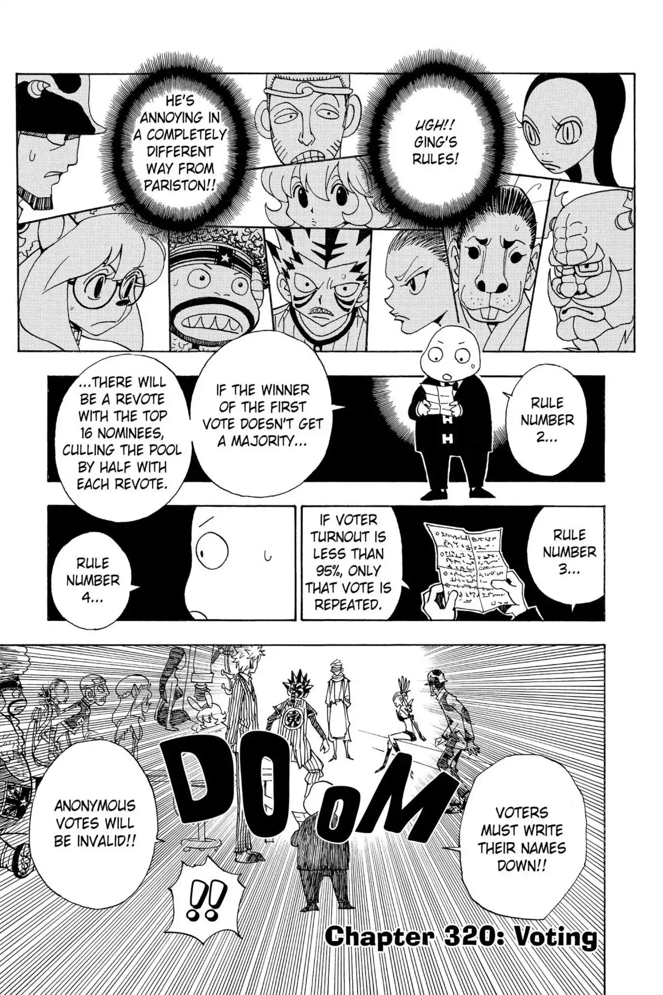 Hunter X Hunter chapter 320 page 1