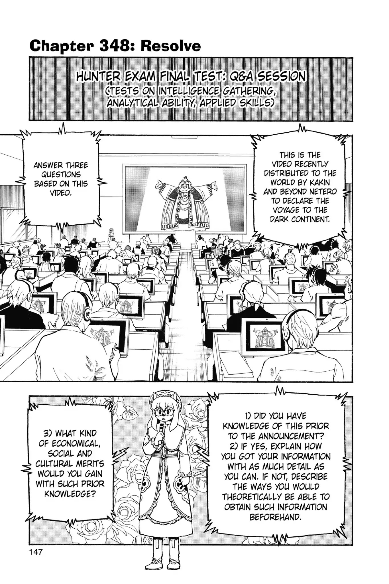 Hunter X Hunter chapter 348 page 1