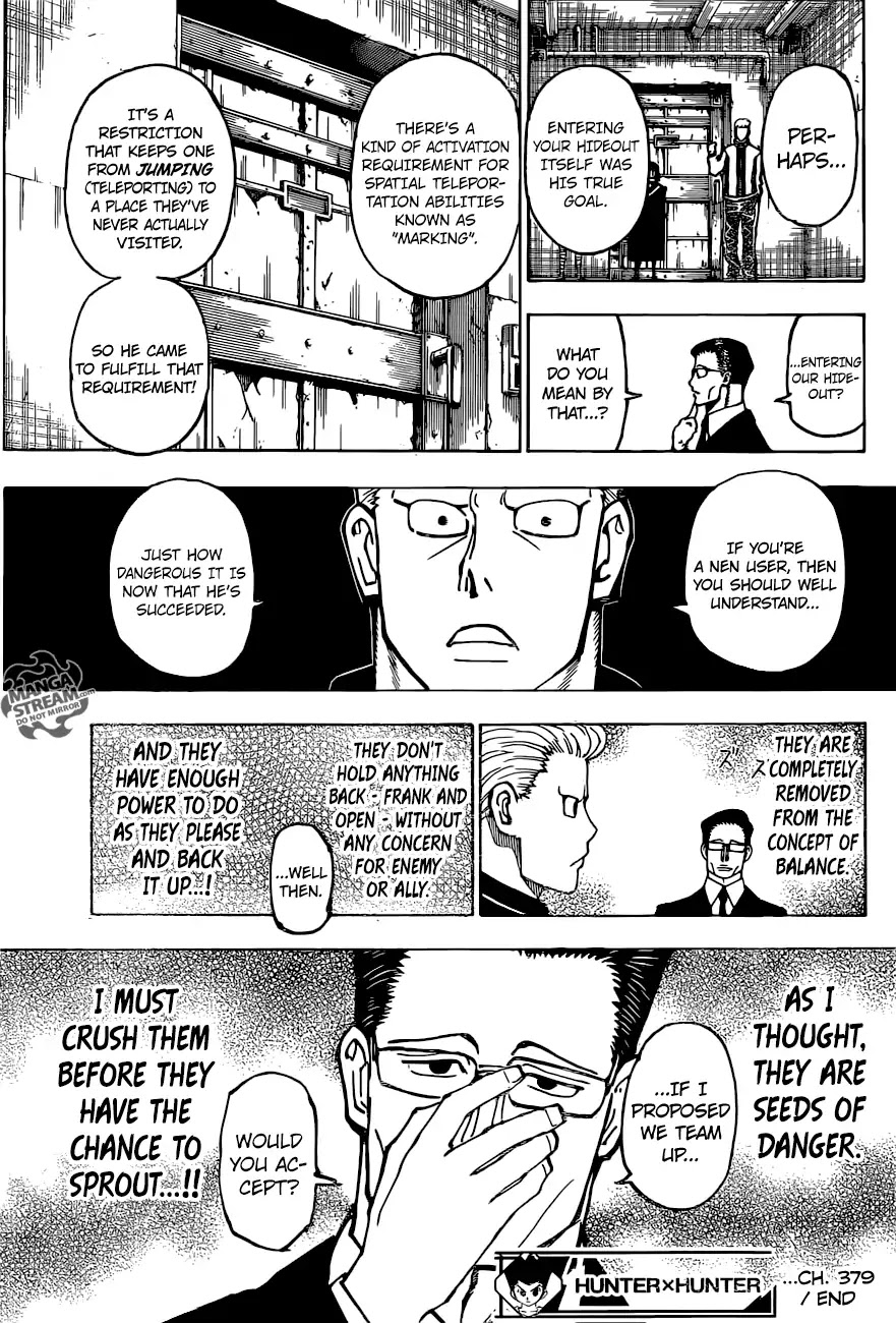 Hunter X Hunter chapter 379 page 20