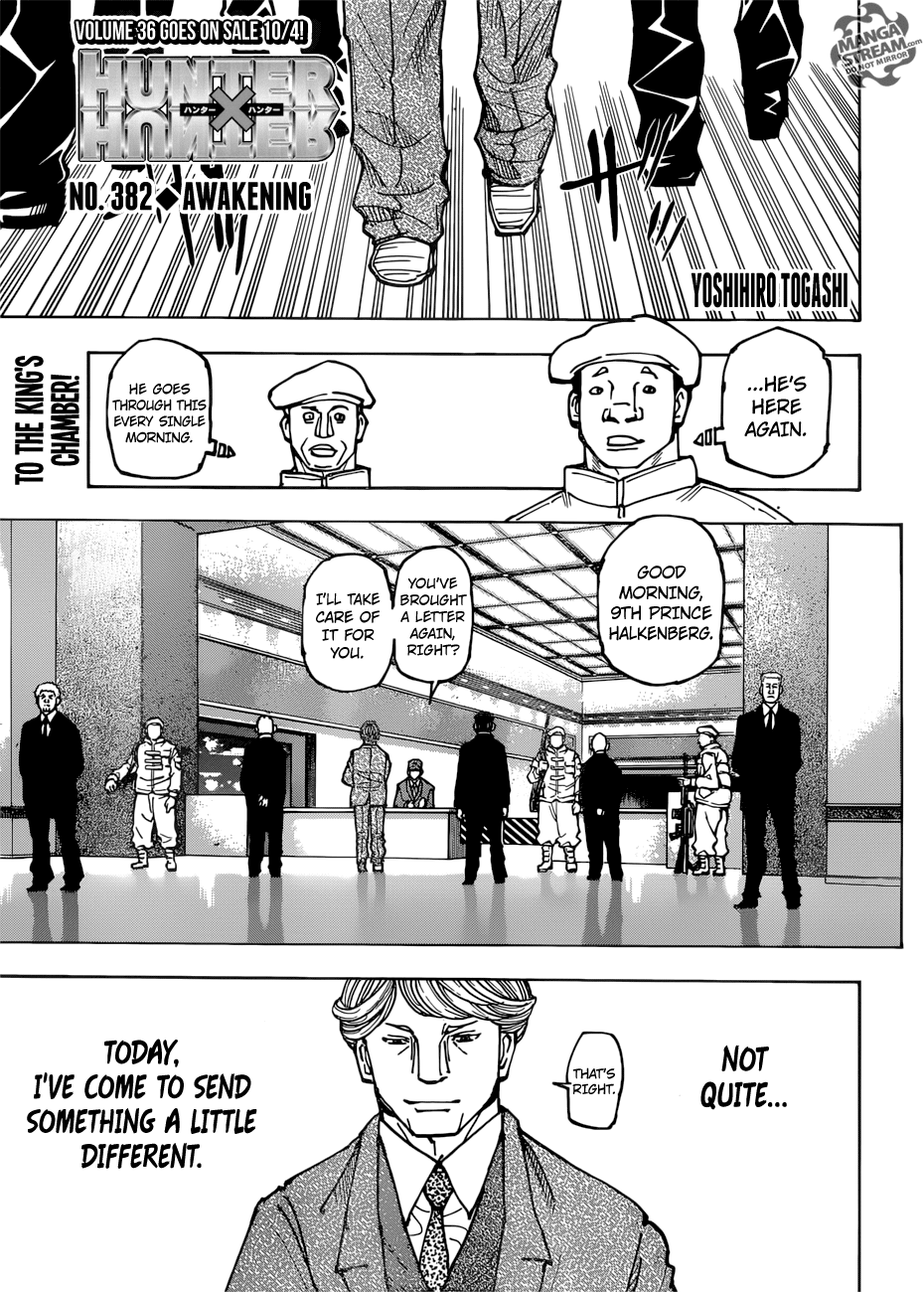 Hunter X Hunter chapter 382 page 1