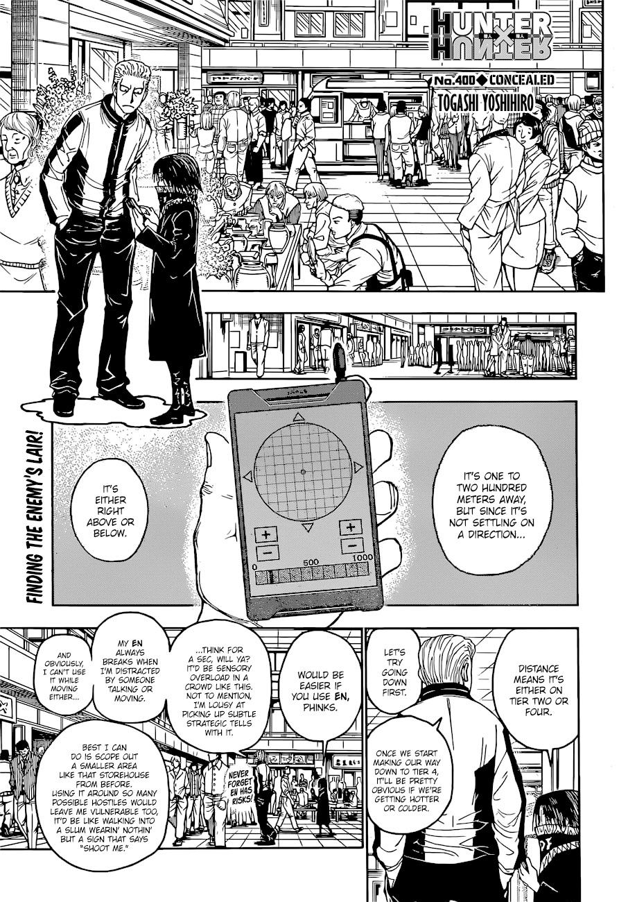 Hunter X Hunter chapter 400 page 3