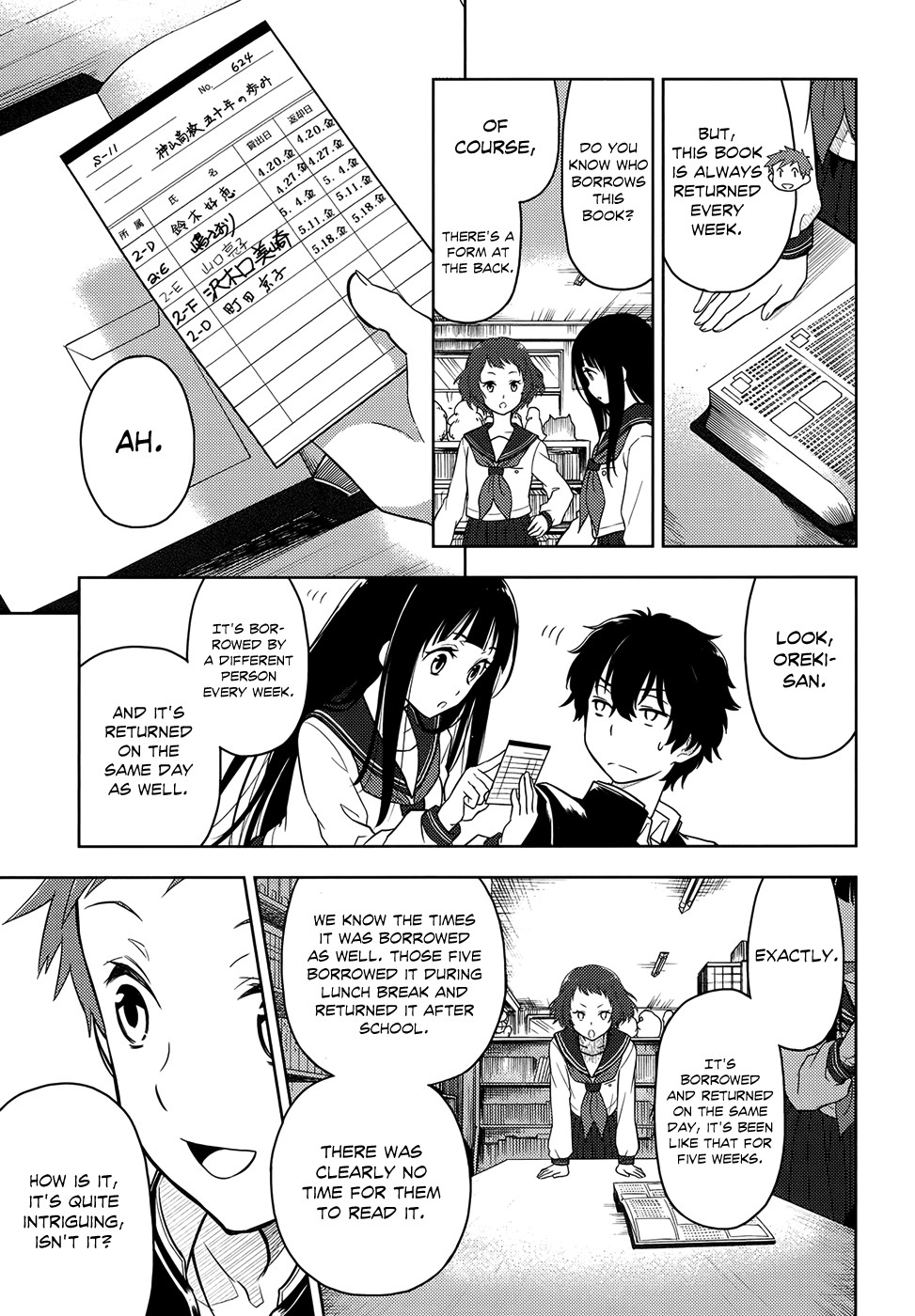 Hyouka chapter 3 page 23