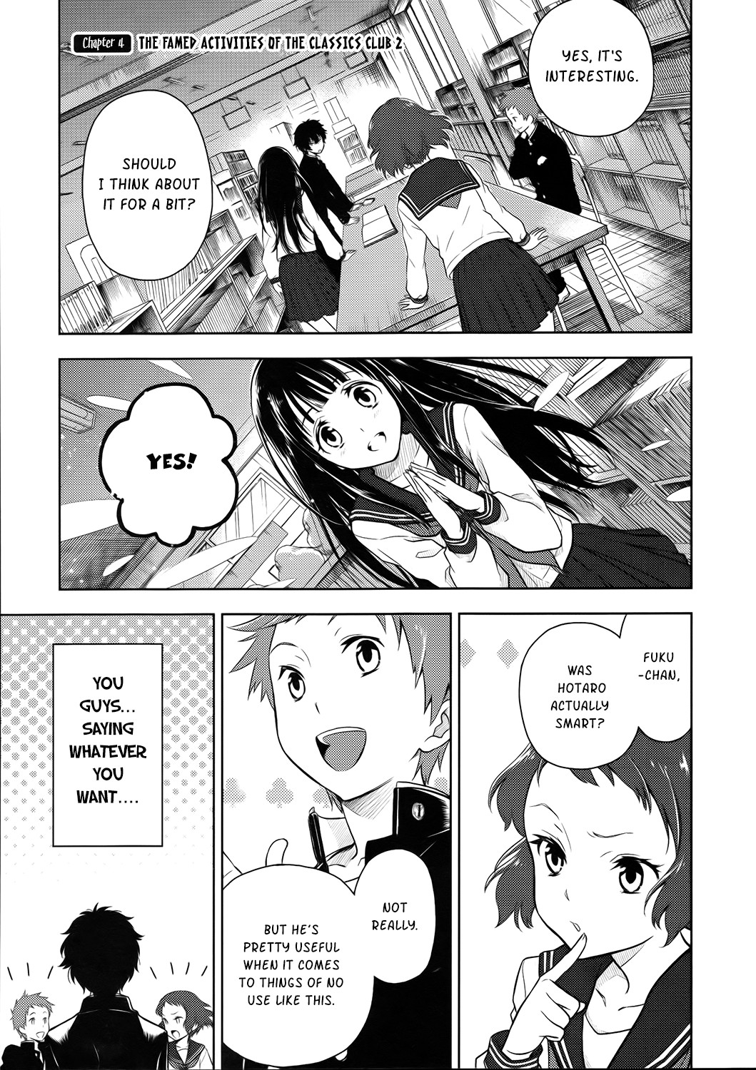 Hyouka chapter 4 page 1