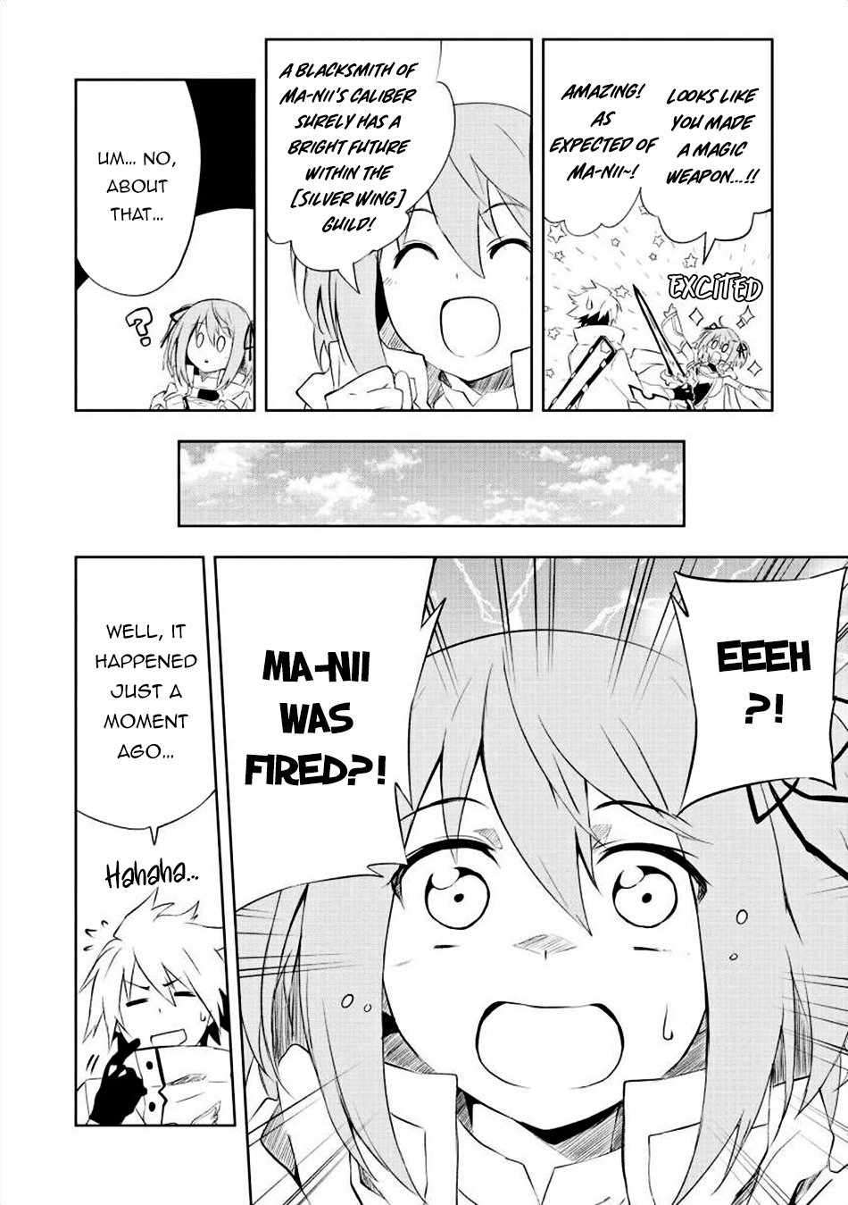 I, a Level 9999 Blacksmith Who Was Told That “Blacksmithing Is Suitable for a Small Fry lololol” Was Expelled From the Guild, so I Changed My Job to an Adventurer – I Will Live Happily in the Guild While being Unrivaled with the Strongest Weapons! chapter 1 page 22