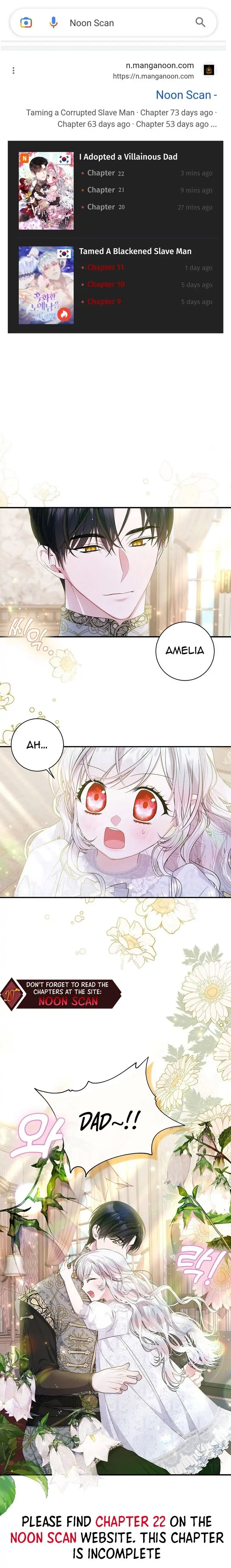 I Adopted A Villainous Dad chapter 22 page 1