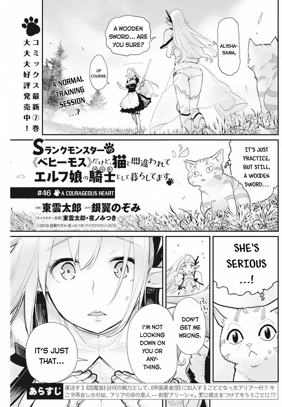 I Am Behemoth Of The S Rank Monster But I Am Mistaken As A Cat And I Live As A Pet Of Elf Girl chapter 46 page 2
