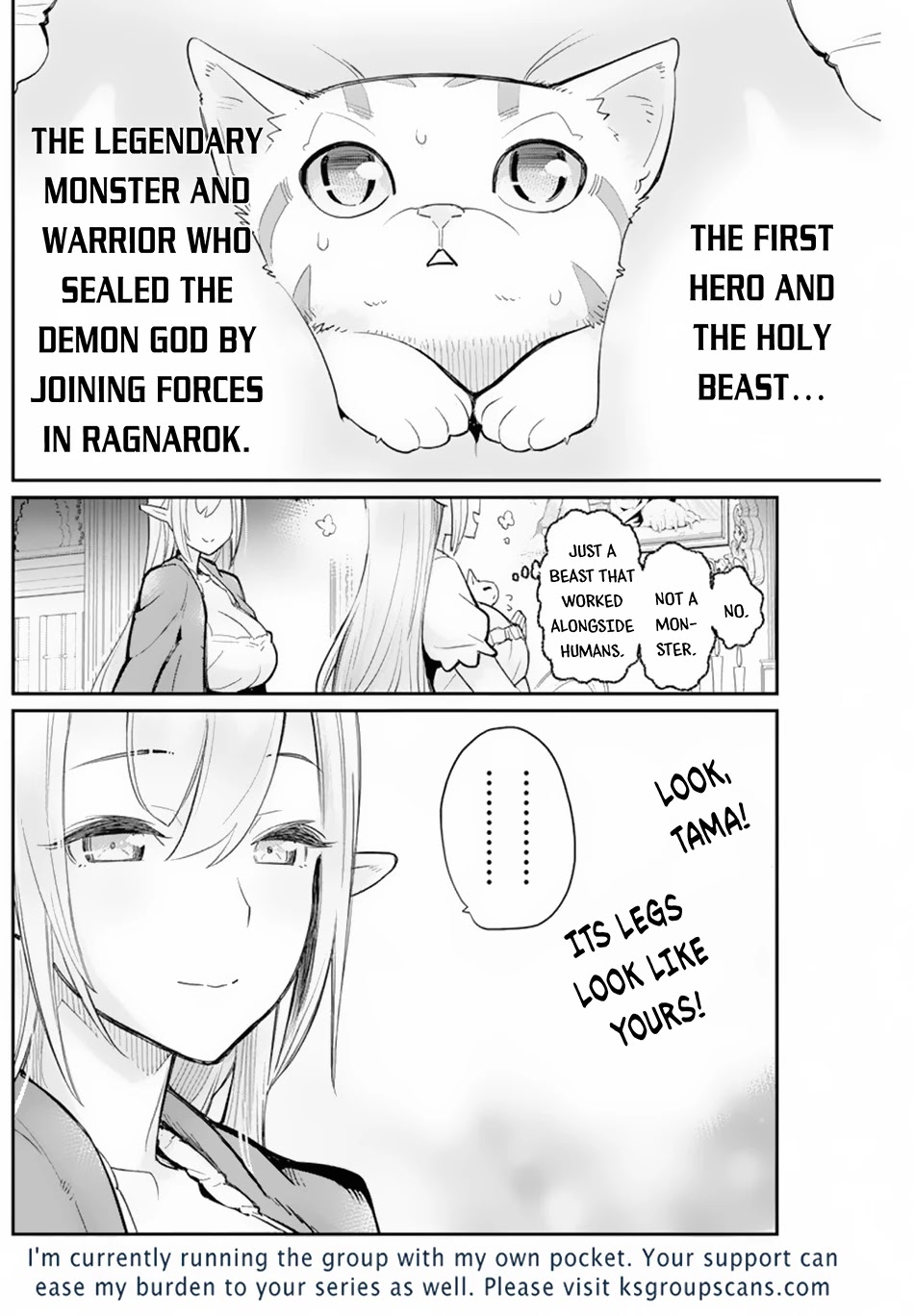 I Am Behemoth Of The S Rank Monster But I Am Mistaken As A Cat And I Live As A Pet Of Elf Girl chapter 47 page 24