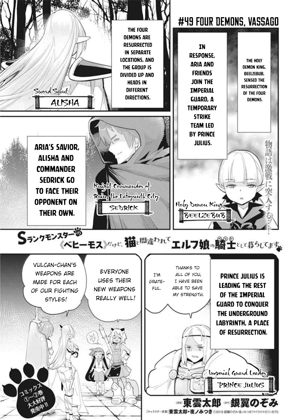 I Am Behemoth Of The S Rank Monster But I Am Mistaken As A Cat And I Live As A Pet Of Elf Girl chapter 49 page 2