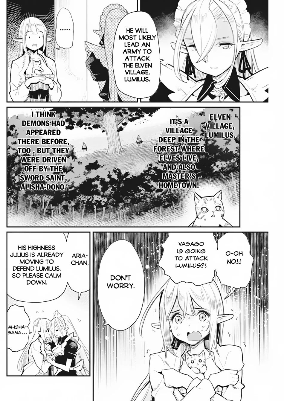 I Am Behemoth Of The S Rank Monster But I Am Mistaken As A Cat And I Live As A Pet Of Elf Girl chapter 53 page 5
