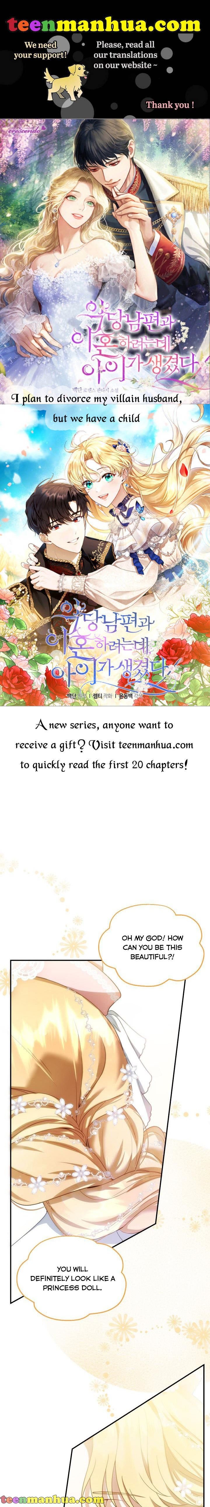 I Am Trying to Divorce My Villain Husband, but We Have a Child chapter 6 page 1