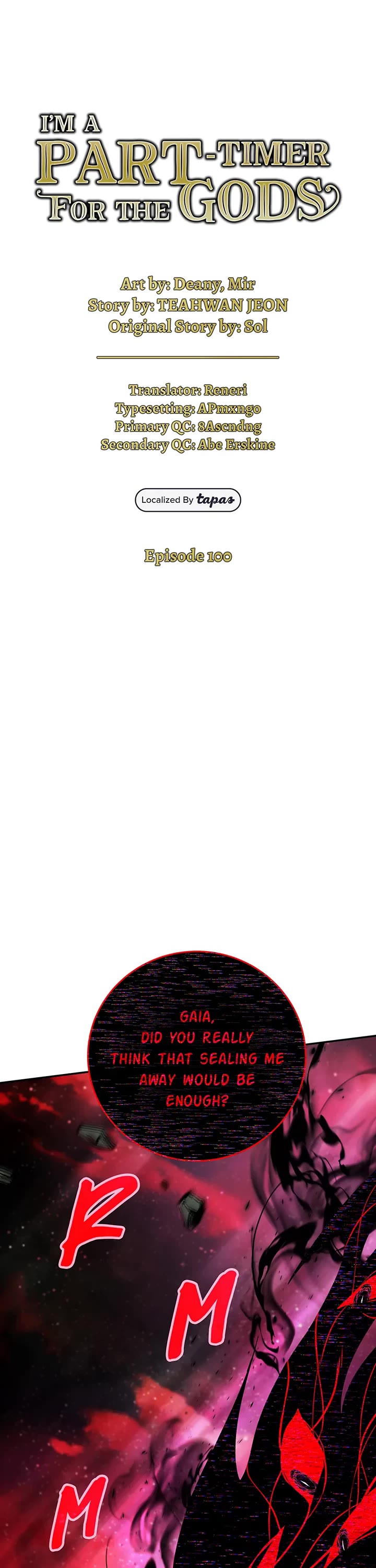 I Became A Part Time Employee For Gods chapter 100 page 1