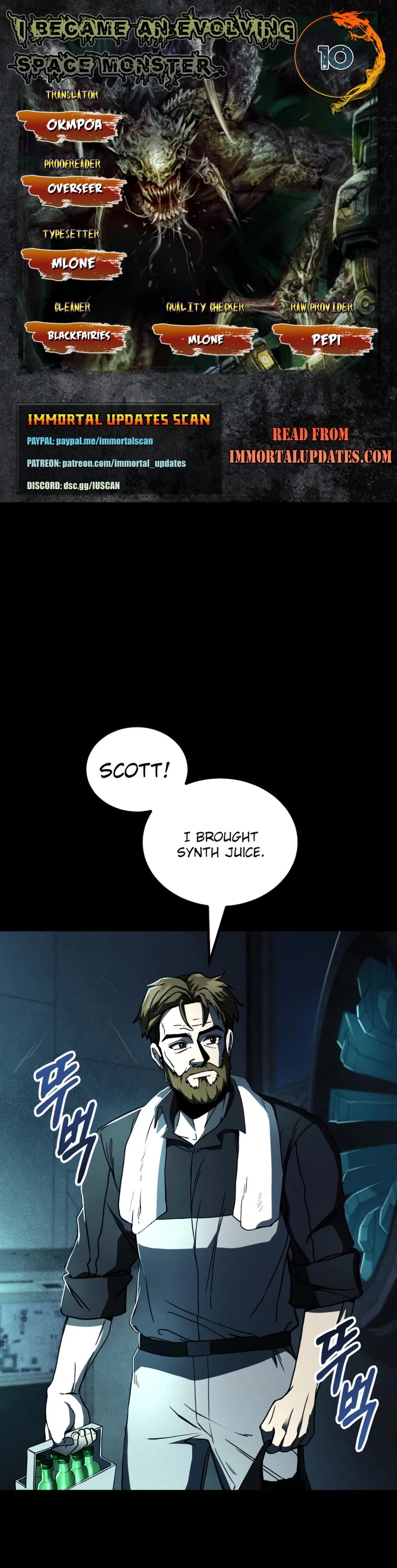 I Became an Evolving Space Monster chapter 10 page 1