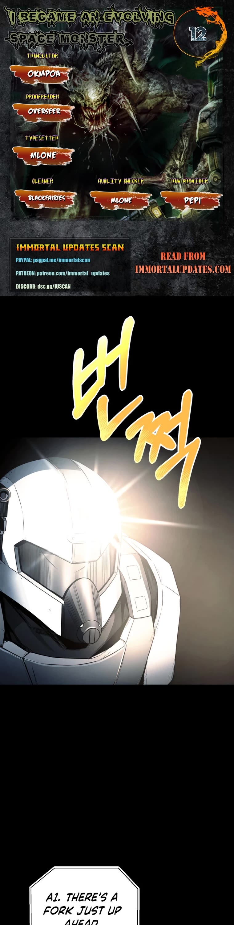 I Became an Evolving Space Monster chapter 12 page 1