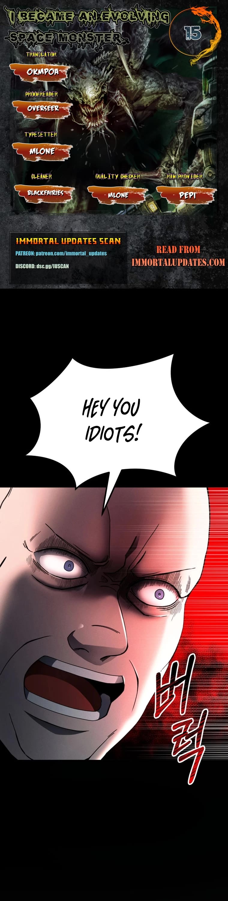 I Became an Evolving Space Monster chapter 15 page 1
