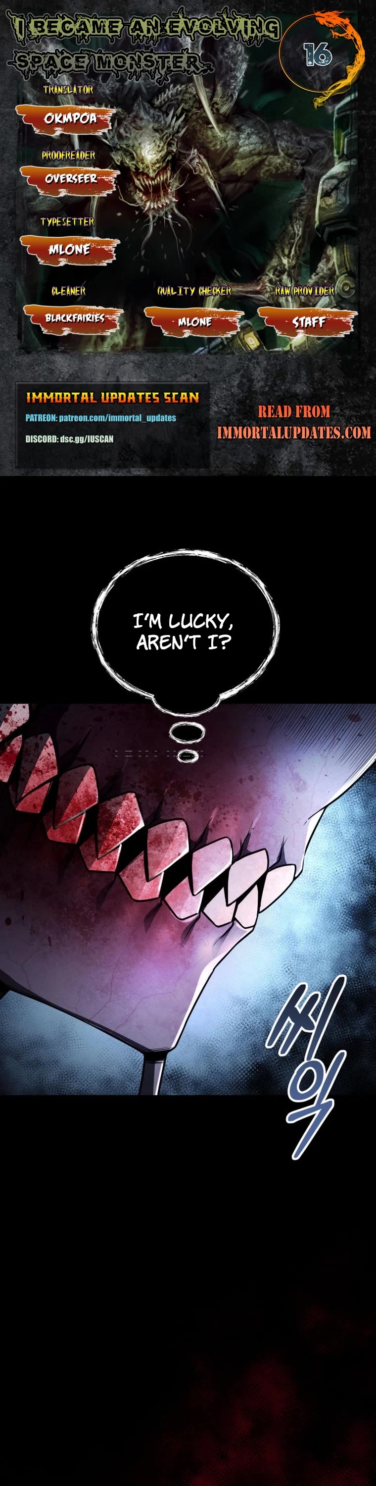 I Became an Evolving Space Monster chapter 16 page 1