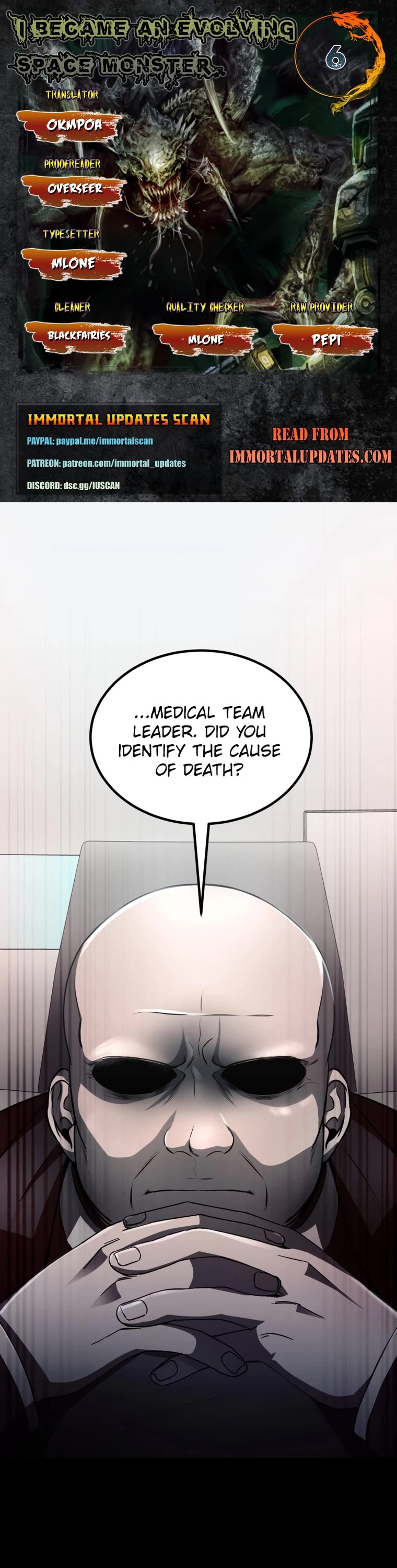 I Became an Evolving Space Monster chapter 6 page 1