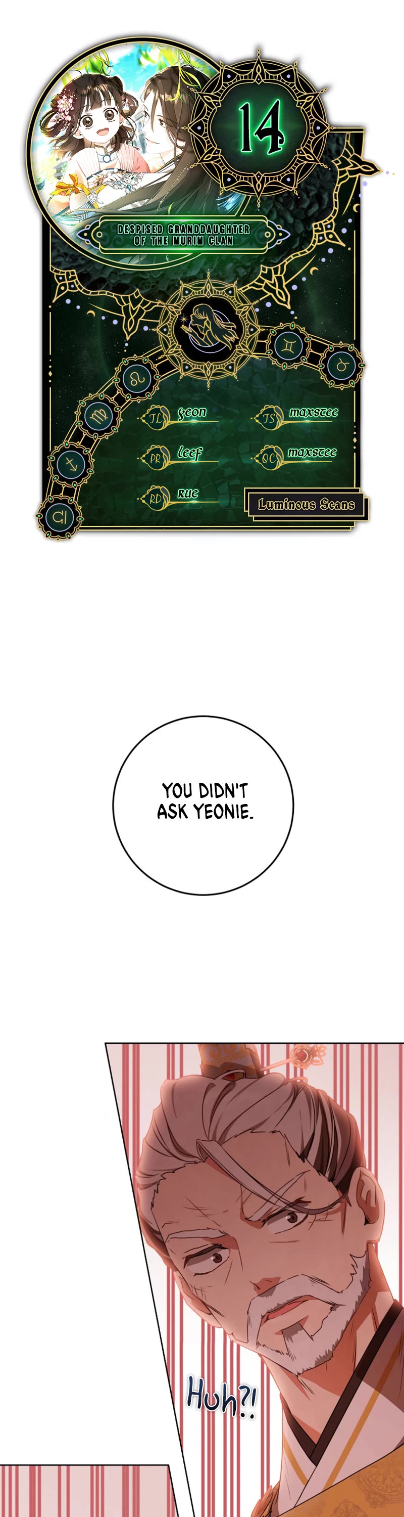 I Became the Despised Granddaughter of the Murim Family chapter 14 page 1