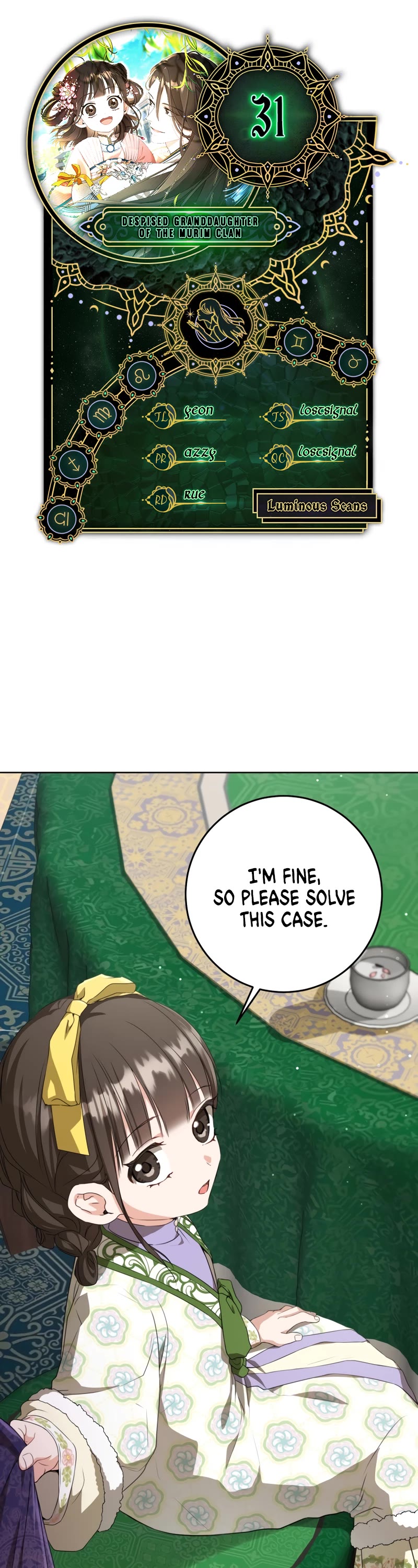 I Became the Despised Granddaughter of the Murim Family chapter 31 page 1