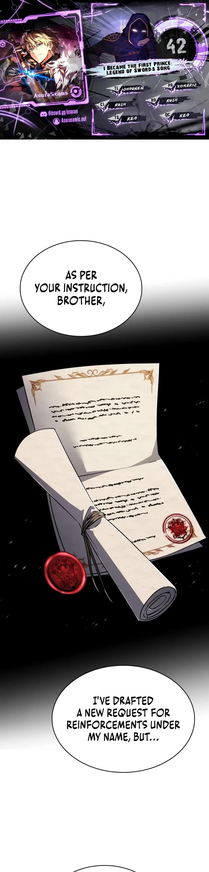 I Became the First Prince: Legend of Sword's Song chapter 42 page 1