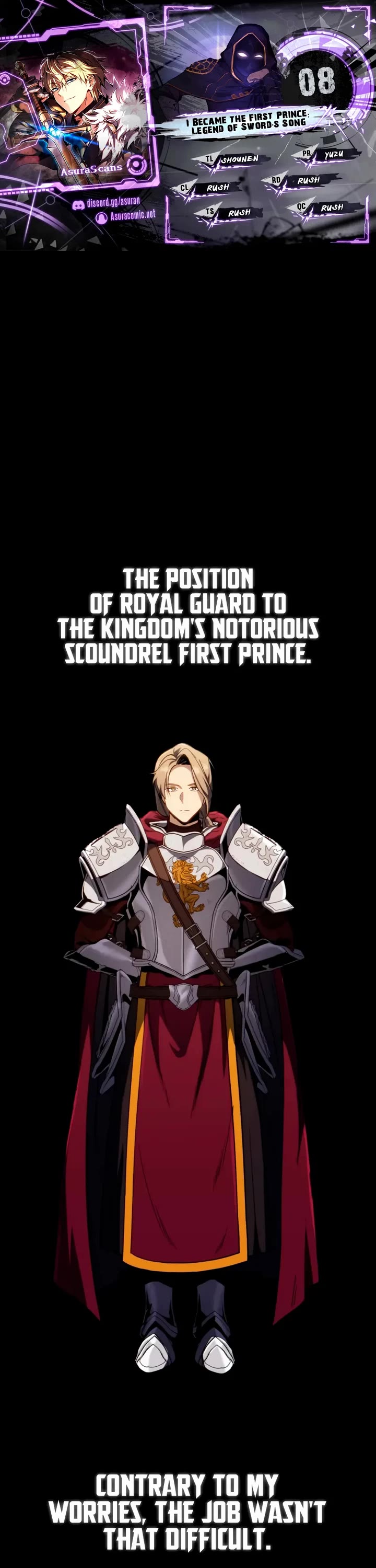 I Became the First Prince: Legend of Sword's Song chapter 8 page 1