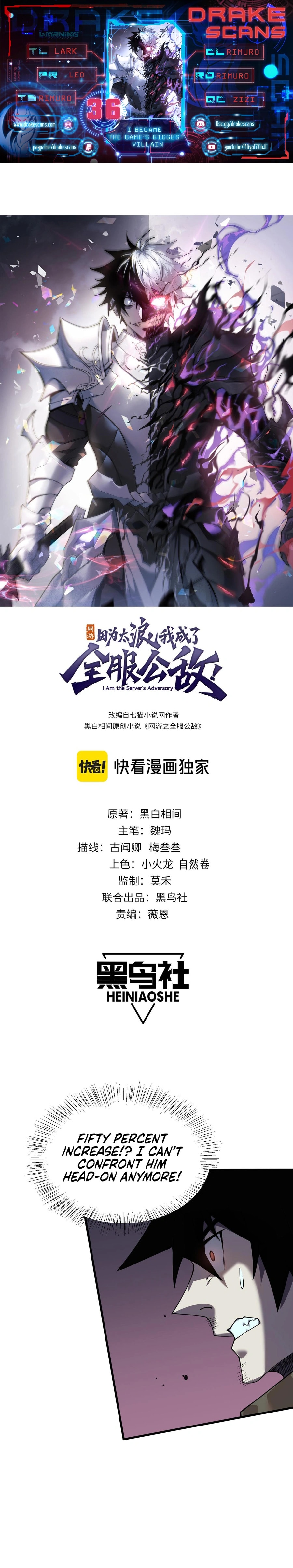 I Became the Game’s Biggest Villain chapter 36 page 1