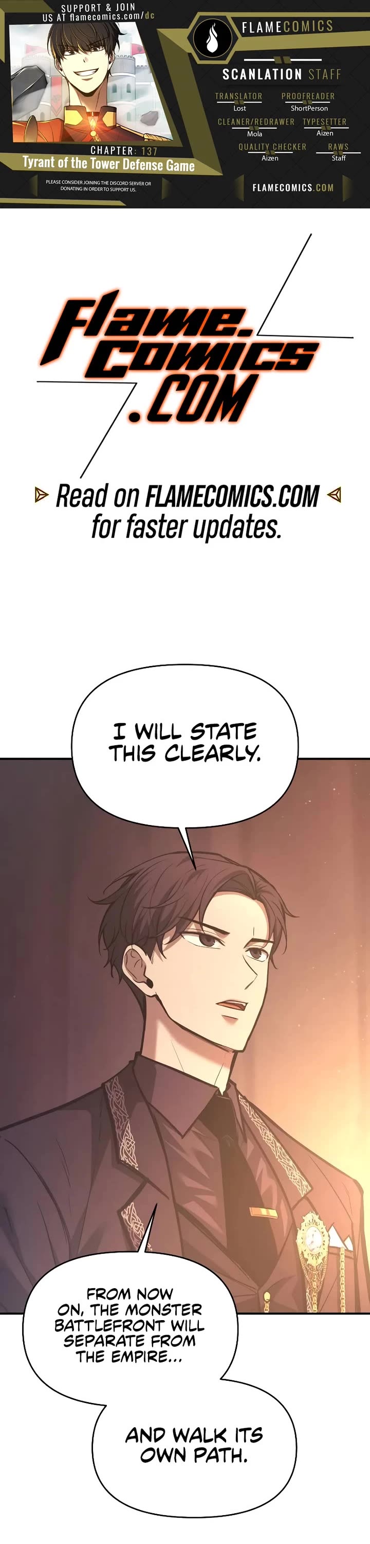 I Became the Tyrant of a Defense Game chapter 137 page 1