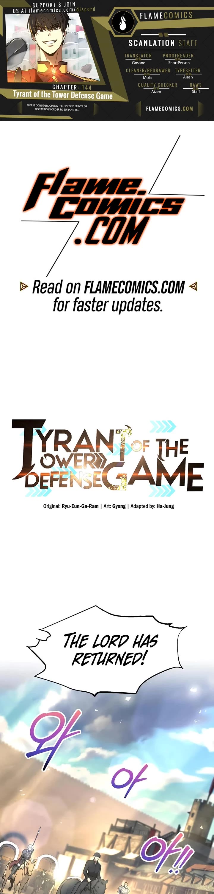 I Became the Tyrant of a Defense Game chapter 144 page 1