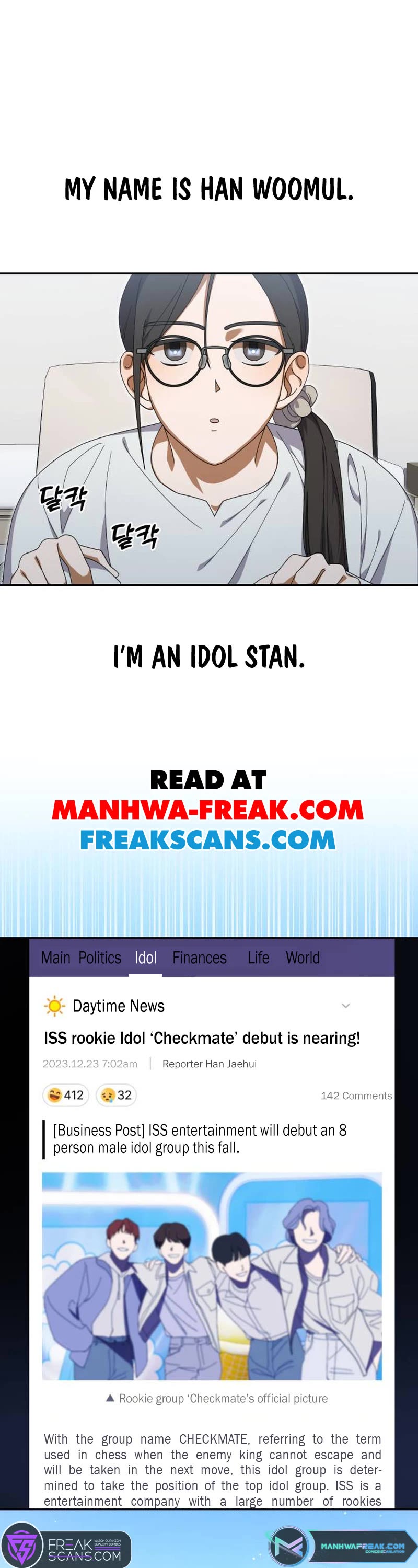 I Became the Youngest Member of Top Idol chapter 7 page 1