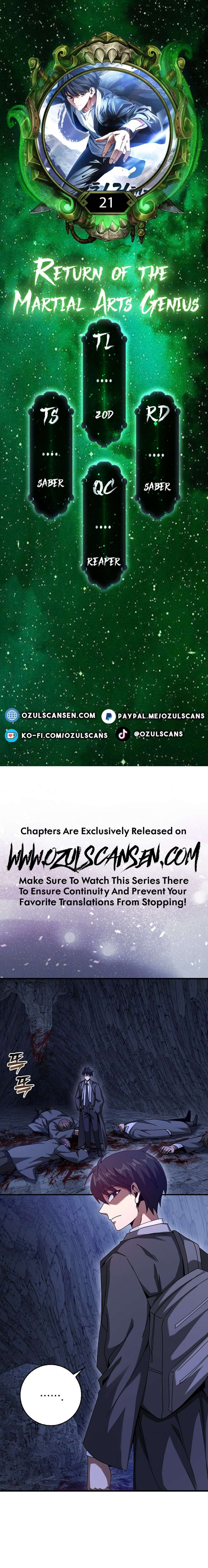 I Came Back as a Martial Genius chapter 21 page 1