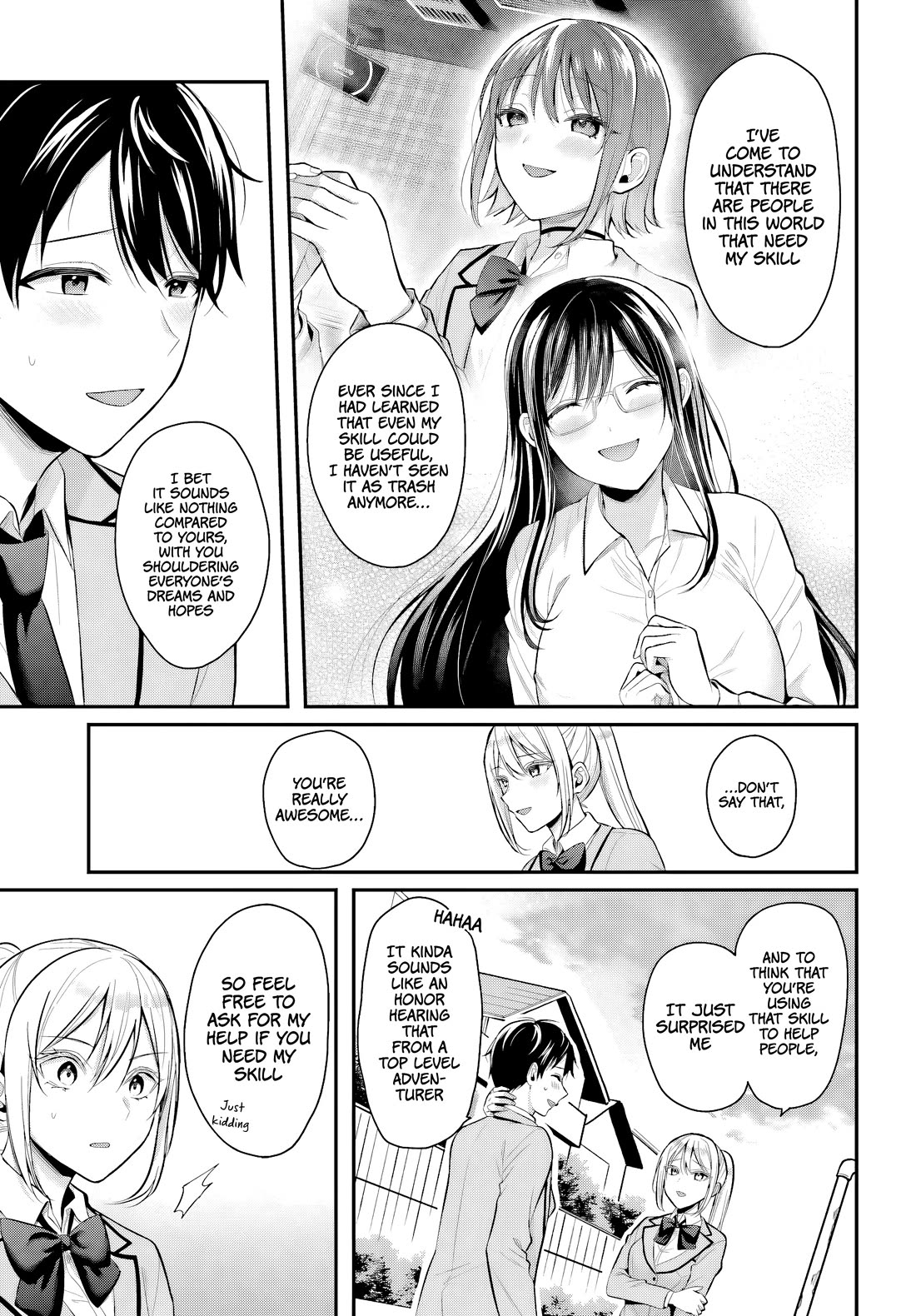 I couldn't become an Adventurer, so I'll help troubled girls with my [Breast Correction] Skill!? chapter 9 page 16