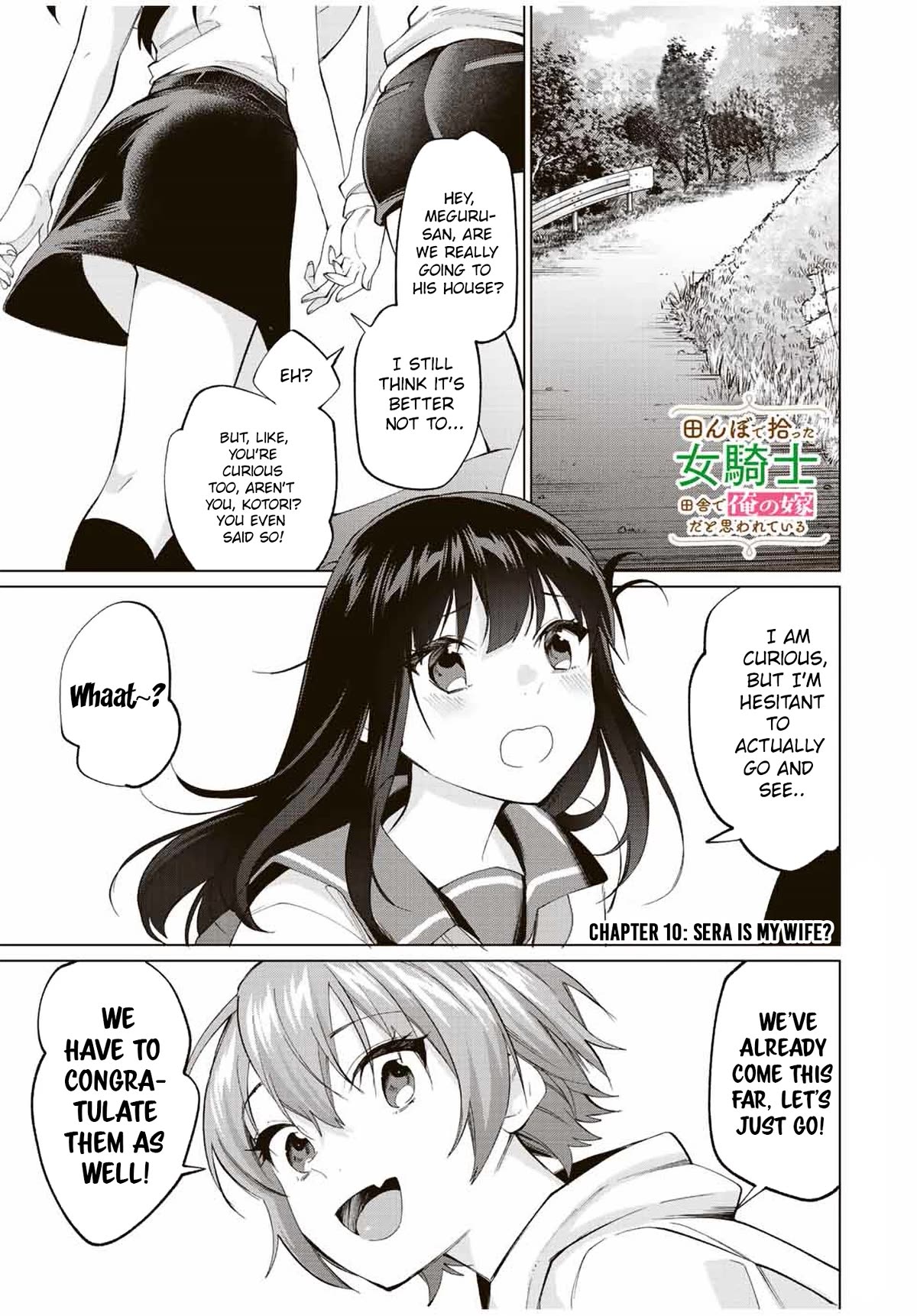 I Found a Female Knight in a Rice Field, in the Countryside They Think She’s My Wife chapter 10 page 1