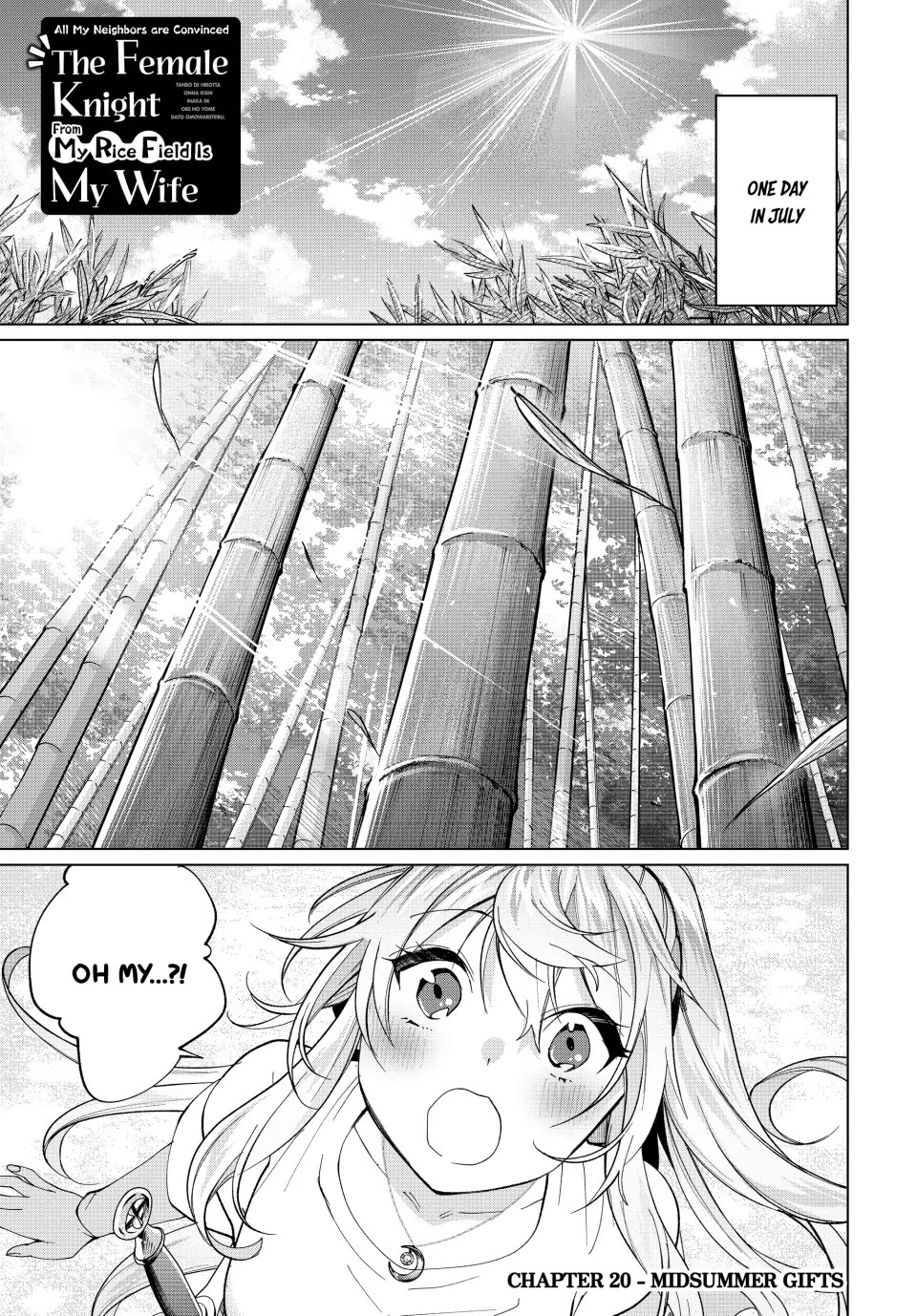 I Found a Female Knight in a Rice Field, in the Countryside They Think She’s My Wife chapter 20 page 1