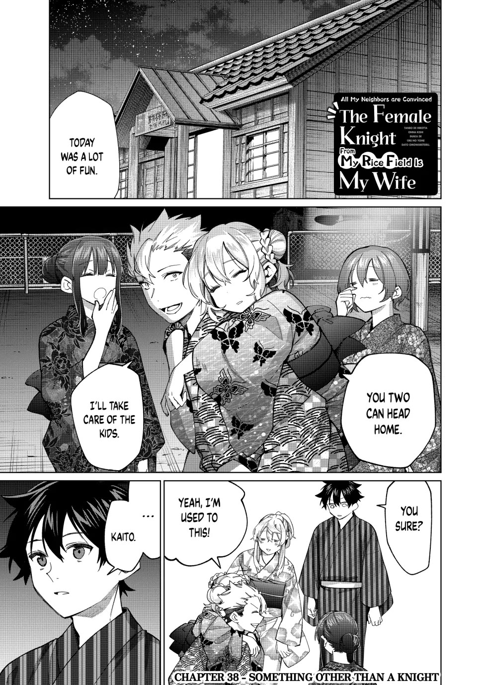 I Found a Female Knight in a Rice Field, in the Countryside They Think She’s My Wife chapter 38 page 1